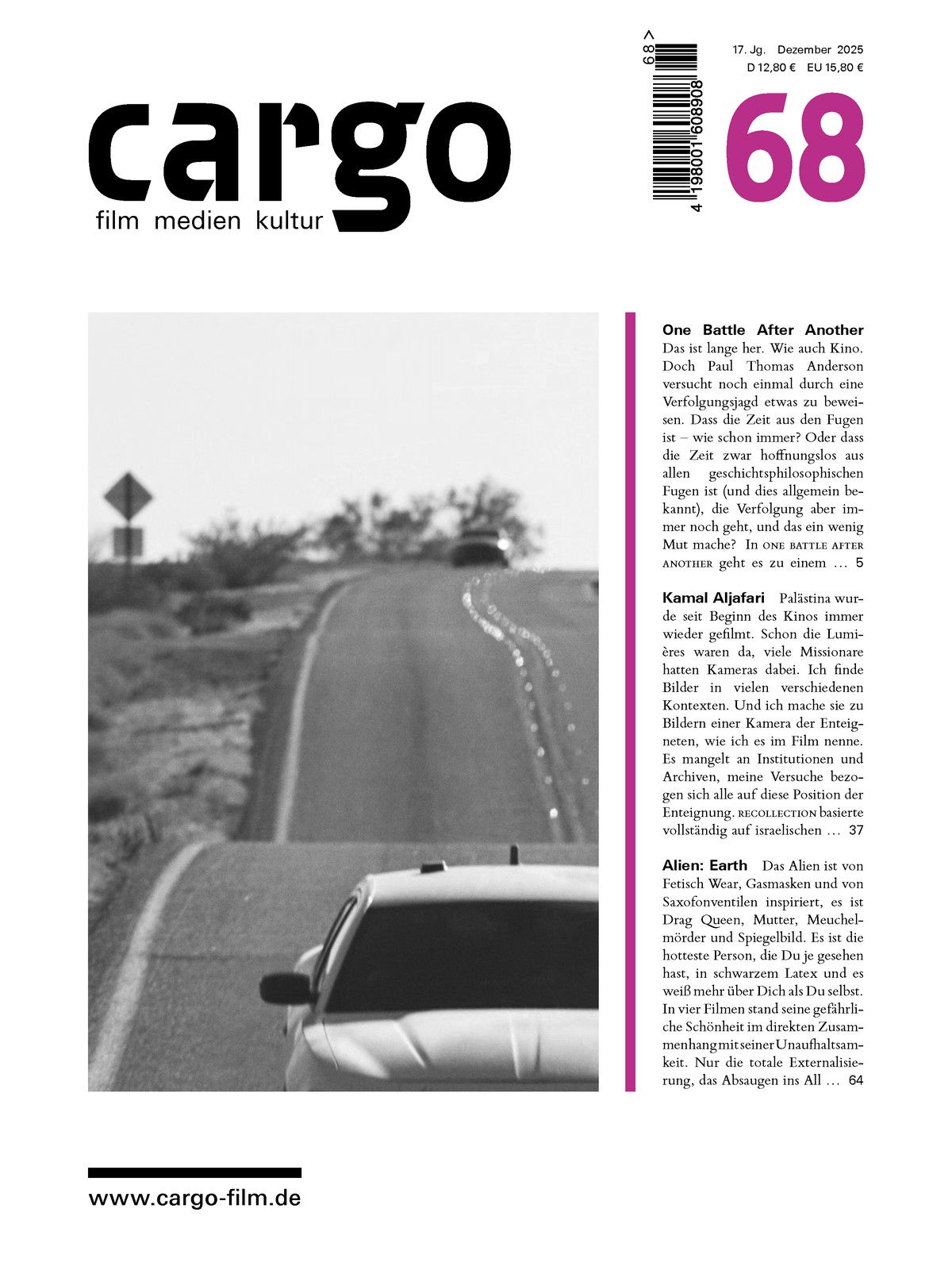 Cover cargo 68 Dezember 2025